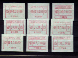 Luxembourg - (1983) -  Lot De Vignettes D'Affranchissement  -  Neufs** - MNH - Postage Labels