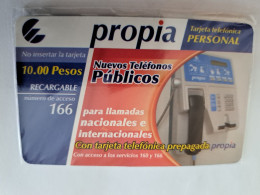 CUBA $10,00 PESOS  PROPIA /TARJETA PERSONAL  / NUEVOS TELEFONOS PUBLICOS     MINT  Card  ** 14076** - Kuba