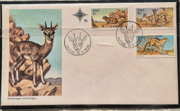 Bild Briefumschlag SWA 1976 Klippspringer Bild Und Stempel SG 290/92 - Nuevos