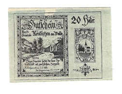 *notgeld   Austria  Neukirchen Am Walde 20 Heller  655/1b Cat Val 2, 00 Euro - Autriche