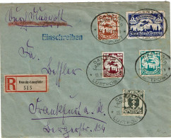 CTN86-  LETTRE REC. DANZIG-LANGFUHR 30/9/1922 - Storia Postale