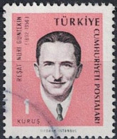 Türkei Turkey Turquie - Reşat Nuri Güntekin (MiNr: 1981) 1966 - Gest Used Obl - Gebraucht