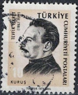 Türkei Turkey Turquie - Tevfik Fikret (MiNr: 1983) 1966 - Gest Used Obl - Usados