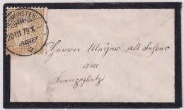 MiNr. 29 Schweiz 1867, 4. März. Freimarken: Sitzende Helvetia Auf Trauerbrieflein Ab NEUMÜNSTER - Cartas & Documentos