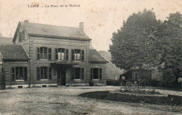 Lustin   La Place De La Station Attelage Voyagé En 1908 - Profondeville