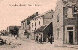 Leuze Longchamps Route De Boscailles Cycliste Bien Animée Voyagé Dans Une Enveloppe En 1919 - Eghezée