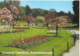 THE CENTRAL GARDENS, BOURNEMOUTH, DORSET, ENGLAND. UNUSED POSTCARD   Wp4 - Bournemouth (from 1972)