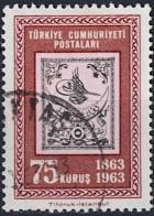 Türkei Turkey Turquie - 100 Jahre Türkische Briefmarke (MiNr: 1853) 1963 - Gest Used Obl - Used Stamps