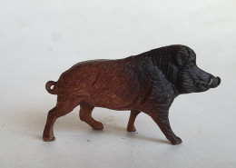 FIGURINE CLAIRET ZOO 72 SANGLIER 1954 - Animaux Animal - Other & Unclassified