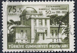 Türkei Turkey Turquie - 50 Jahre Observatorium Von Kandilli (MiNr: 1813) 1961 - Gest Used Obl - Gebraucht