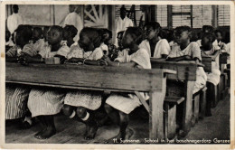 PC SURINAME - SCHOOL IN HET BOSCHNEGERDORP GANZEE (a2746) - Surinam