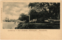 PC SURINAME PARAMARIBO - GEZICHT BIJ 'T FORT ZEELANDIA (a2456) - Suriname
