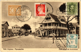 PC SURINAME PARAMARIBO - HOEK KEIZER EN DOMINÉSTRAAT (a2387) - Surinam