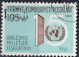 Türkei Turkey Turquie -15 Jahre UNO (MiNr: 1784) 1960 - Gest Used Obl - Gebraucht