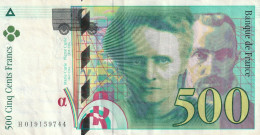 FRANCE-Lot De 3 Pierre Et Marie Curie-1994 - 500 F 1994-2000 ''Pierre En Marie Curie''