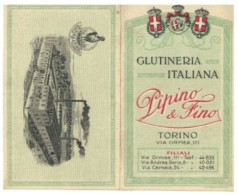 12239 "GLUTINERIA ITALIANA PIPINO & FINO - TORINO - 1927" CALENDARIETTO ILLUSTRATO ORIG. - Petit Format : 1921-40