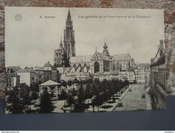 Cpa  ANVERS Vue Générale De La Place Verte Et De La Cathédrale, Carte Non écrite, Belle Carte. - Mechelen