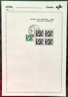 Brazil Brochure Edital 1980 17 Economic Resources Pea With Stamp CPD SP 2 - Briefe U. Dokumente