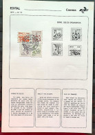 Brochure Brazil Edital 1977 12 Professions Economics Ceramic Horse With Stamp CPD SP 2 - Cartas & Documentos