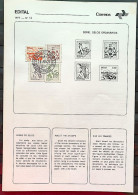 Brochure Brazil Edital 1977 12 Professions Economics Ceramic Horse With Stamp CPD SP 2 - Lettres & Documents