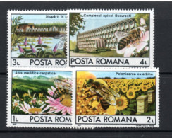 INSECTS - ROMANIA - 1987 - APICULTURE SET OF 4 MINT NEVER HINGED  - Abeilles
