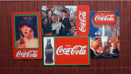 Coca-Cola Set Intouch Belgium  Used   Rare - [2] Prepaid & Refill Cards