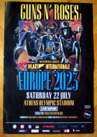 GUNS AND ROSES: 2 Original Posters For Their Concert In Athens, Greece On July 2023 - Posters