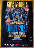 GUNS AND ROSES: 2 Original Posters For Their Concert In Athens, Greece On July 2023 - Manifesti & Poster