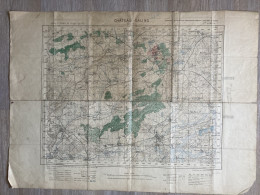 Carte état Major CHATEAU SALINS XXXV-14 1926 44x78cm SOTZELING DEDELING CHATEAU-VOUE WUISSE RICHE HABOUDANGE CONTHIL OBR - Cartes Géographiques