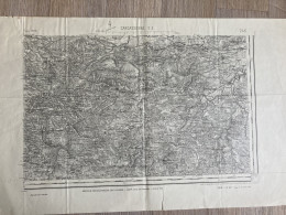 Carte état Major CARCASSONNE S.E.243 1900 1929 35x50cm MONTLAUR PRADELLES-EN-VAL COMIGNE ARQUETTES-EN-VAL SERVIES-EN-VAL - Cartes Géographiques