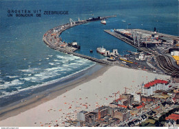 Zeebrugge Groeten Uit Zeebrugge De Muur De Mole Haven Strand En Strandwijk Luchtfoto Barry 9360 - Zeebrugge