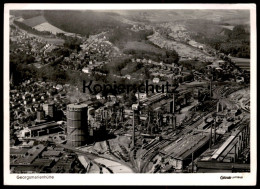 ÄLTERE POSTKARTE GEORGSMARIENHÜTTE FLIEGERAUFNAHME LUFTBILD FABRIK HÜTTE EISENHÜTTE PANORAMA ZUG Ansichtskarte Postcard - Georgsmarienhuette