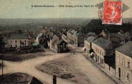 Sainte Suzanne - La Place , Côté Ouest , Prise Du Haut De La Tour - Sainte Suzanne