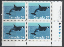 Canada - #1173 - MNH PB Of 4 - Números De Planchas & Inscripciones