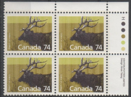 Canada - #1177 - MNH PB Of 4 - Números De Planchas & Inscripciones