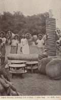 Fijian Giant Coil Of Rope 7 Miles Long Fiji Crafts RPC Old Postcard - Fidji