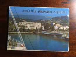 Abkhazia Black Sea Georgia 1983 Set Of 10 Stationery Postcards. Publisher Ministry Of Communications USSR, Moscow - Géorgie