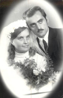 Carte Foto Marriage Wedding Souvenir Photo Groom & Bride 1971 - Noces