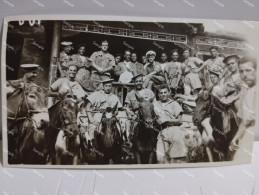 China  Photo To Identify.  Foreign Military With Horses. 108x62 Mm. - Asie
