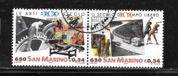 SAN MARINO Yv N. 1672-1673 U. N. 1722-1723 Anno 2000 Usato - Used Stamps