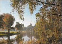 RIVER AVON AND HOLY TRINITY CHURCH, STRATFORD UPON AVON, WARWICKSHIRE, ENGLAND. UNUSED POSTCARD   Wp5 - Stratford Upon Avon