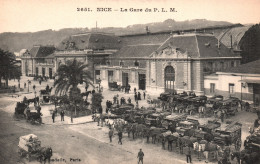 Nice - La Gare Du P. L. M. - Animée - Transport (rail) - Station