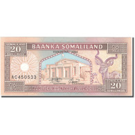 Billet, Somaliland, 20 Shillings = 20 Shilin, 1994, 1994, KM:3a, NEUF - Somalië