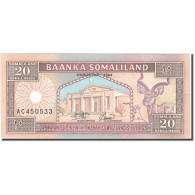 Billet, Somaliland, 20 Shillings = 20 Shilin, 1994, 1994, KM:3a, NEUF - Somalia