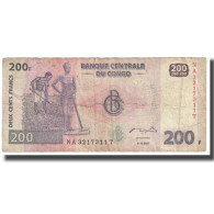 Billet, Congo Democratic Republic, 200 Francs, 2007, 2007-07-31, KM:95a, TTB - República Democrática Del Congo & Zaire