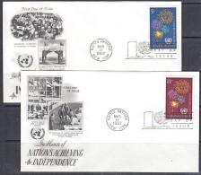 Ca0247 UNITED NATIONS 1967, Honouring New Independent Nations, FDC - Lettres & Documents