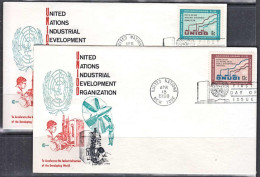 Ca0272 UNITED NATIONS 1968, SG187-8 UN Industrial Development Organisation,  FDC - Lettres & Documents