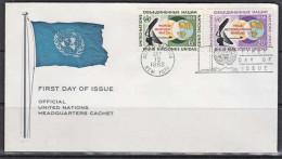 Ca0475 UNITED NATIONS 1968, SG189-90  World Weather Watch, FDC - Lettres & Documents