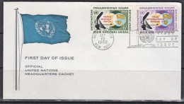 Ca0475 UNITED NATIONS 1968, SG189-90  World Weather Watch, FDC - Brieven En Documenten