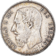 Monnaie, Belgique, Leopold II, 5 Francs, 5 Frank, 1873, TB+, Argent, KM:24 - 5 Francs